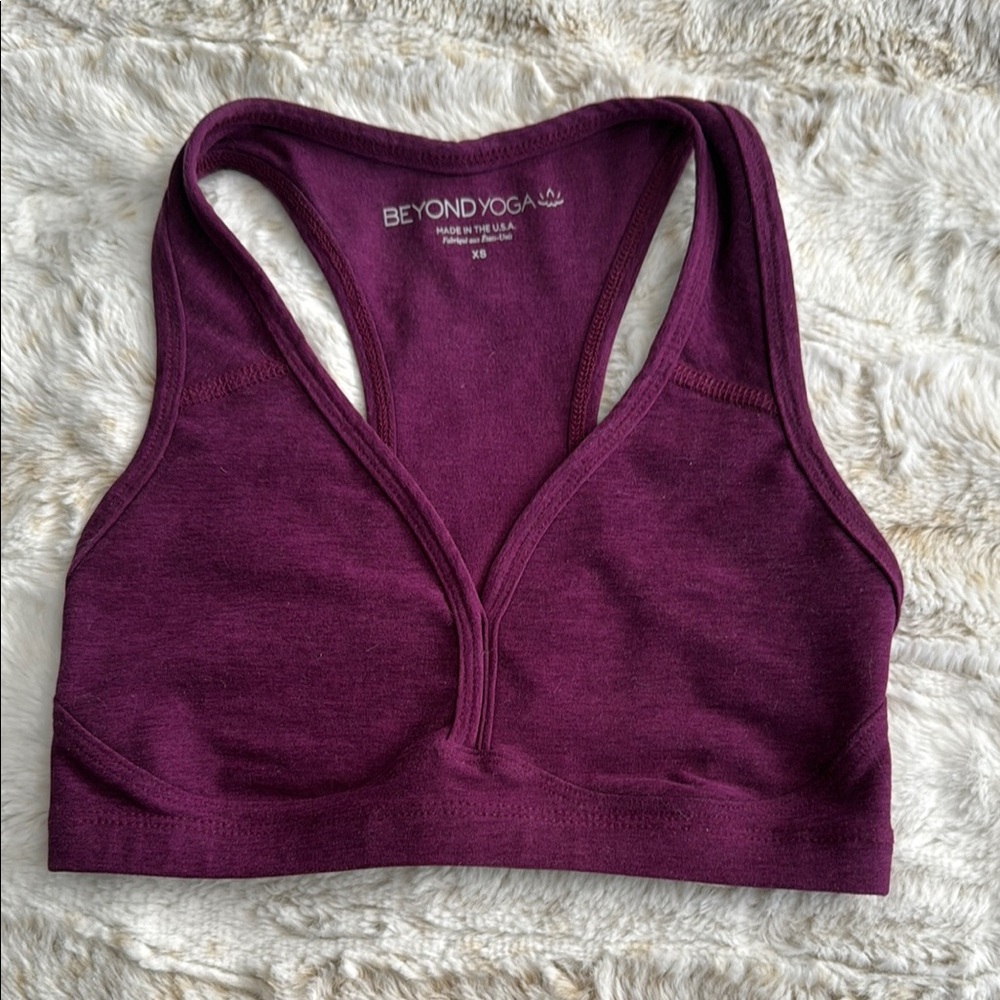 Beyond Yoga Women's Purple Sports Bra